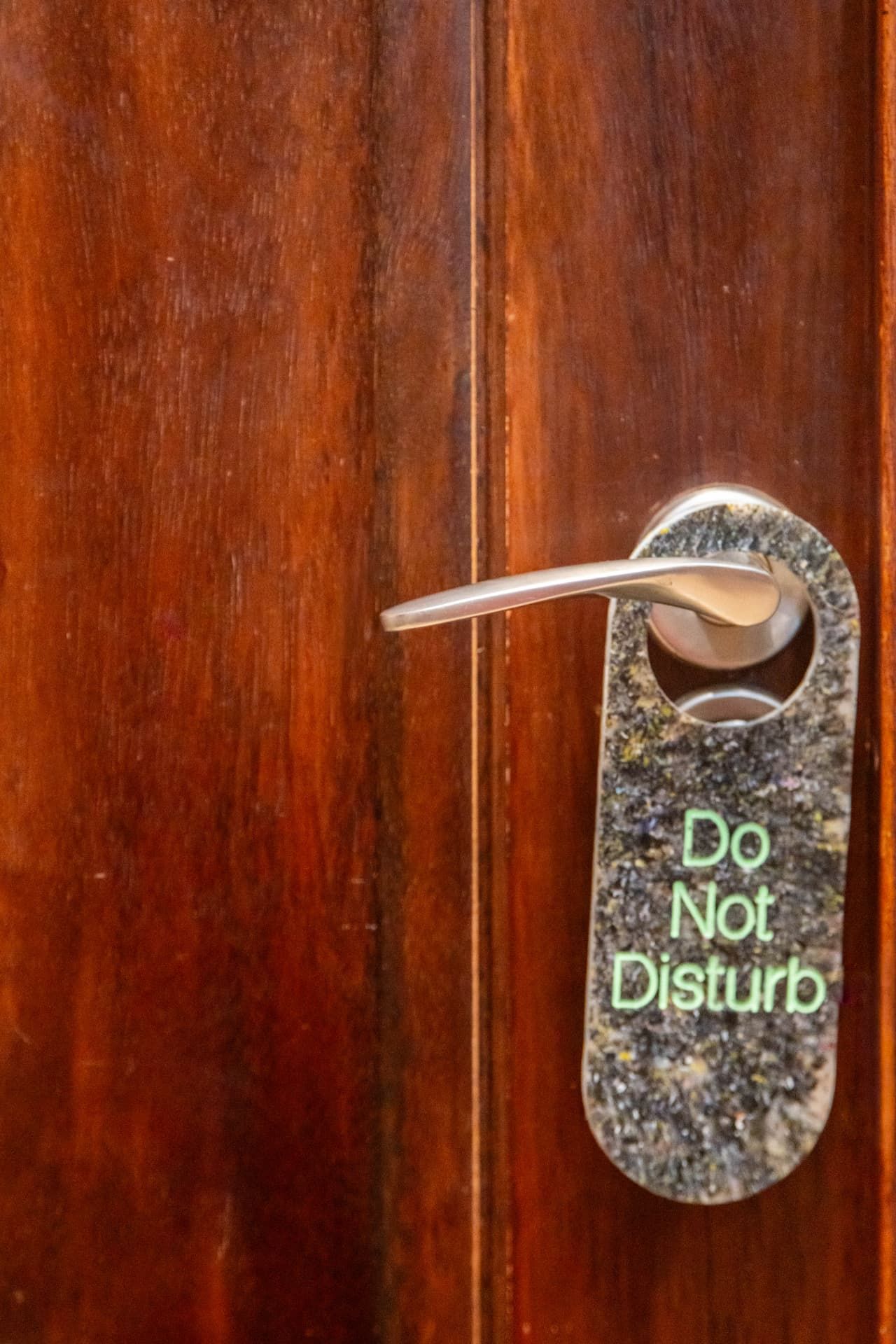 Do Not Disturb sign on a Staymore room door
